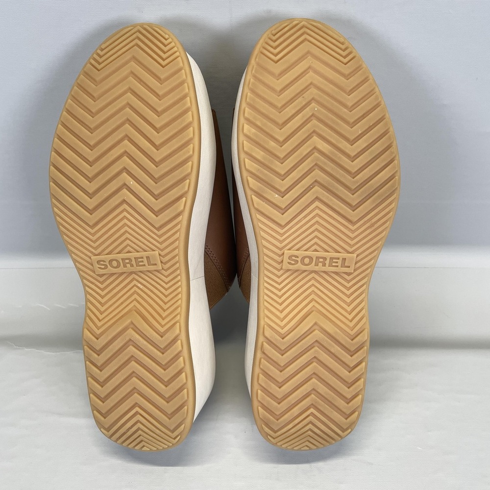 Sorel Dayspring Slide Platform Sandals Womens Size 8 Brown Leather Comfort Shoes - Picture 10 of 10